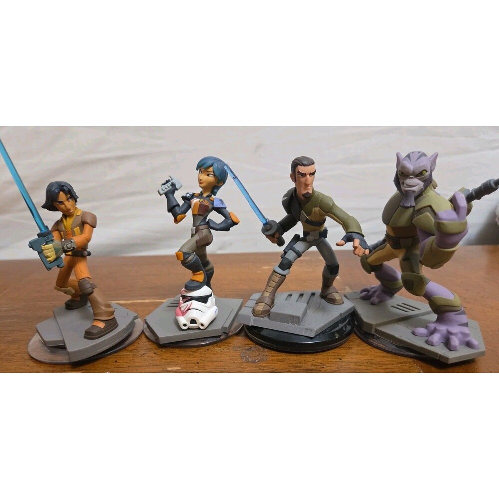Disney Infinity 3.0 Star Wars Rebels Lot Kanan Ezra Sabine Zeb Figures